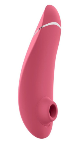Womanizer Premium 2 + Лубрикант 50 мл - Инновационный клиторальный вакуумный стимулятор, 15.5х3.5 см (малиновый)